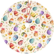 Easter Tree Skirt, Easter Decor Christmas Tree Skirts Holiday Party Mat Ornaments Tree Decorations 30"