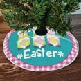 thumbnail image 1 of Easter Tree Skirt Spring Easter Egg Bunny Christmas Tree Tree Skirt Easter Family Home Party Easter Party Tree Skirt 122cm Easter Decorations for Home Home Decor, 1 of 4