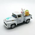thumbnail image 1 of Easter Truck Decor with Bunny & Colorful Eggs – Metal Vintage Mini Pickup Truck Ornament, Happy Easter Decor, Cute Spring Holiday Accent for Home, Shelf, Table, Tiered Tray & Easter Displays (White), 1 of 12