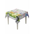 thumbnail image 1 of Easter Truck Suqare Tablecloth - 60 x 60 Inch, Spring Floral Eggs Butterflies Leaves Gray Plaid Waterproof & StainResistant Tablecloth, Washable Oil-proof Table Cover for Dining/Party/Wedding/Buffet, 1 of 9