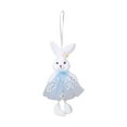 thumbnail image 1 of Easter Tutu Bunny Hanging Ornament, Soft Fabric Rabbit Pendant for Easter Tree, Window, Home & Car Decor, 1 of 7