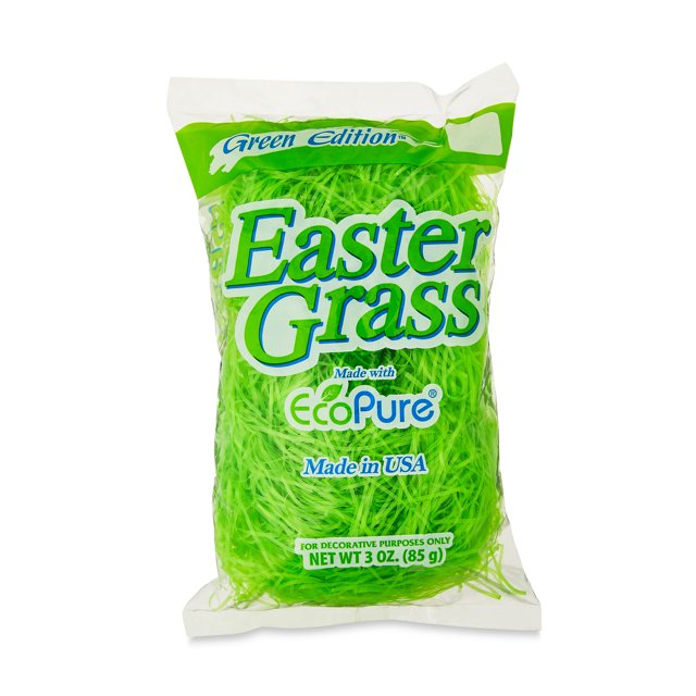 Easter Unlimited EcoPure Easter Grass, Green, 3 oz.