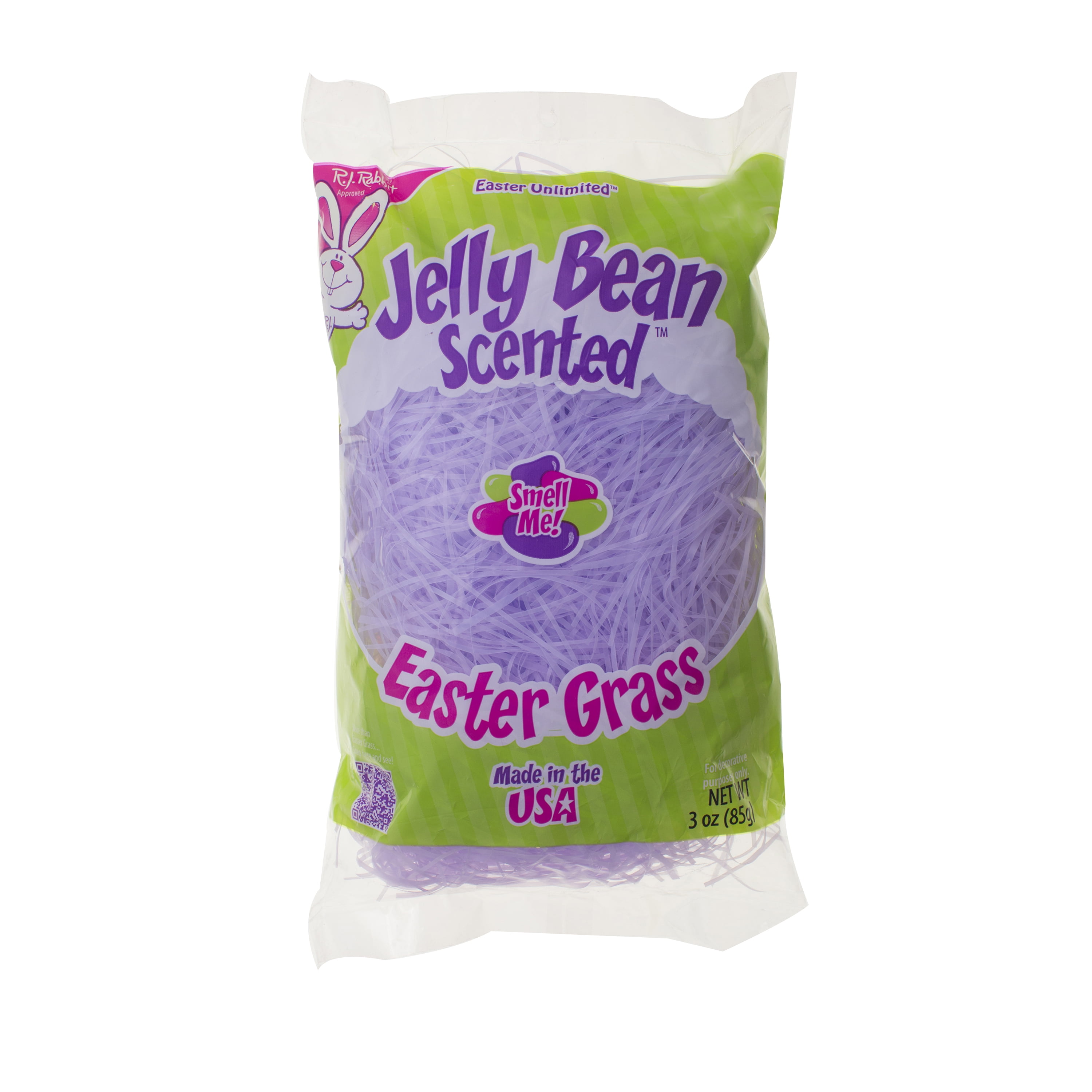 Easter Unlimited Jelly Bean Scented Plastic Easter Grass, Purple, 3 oz