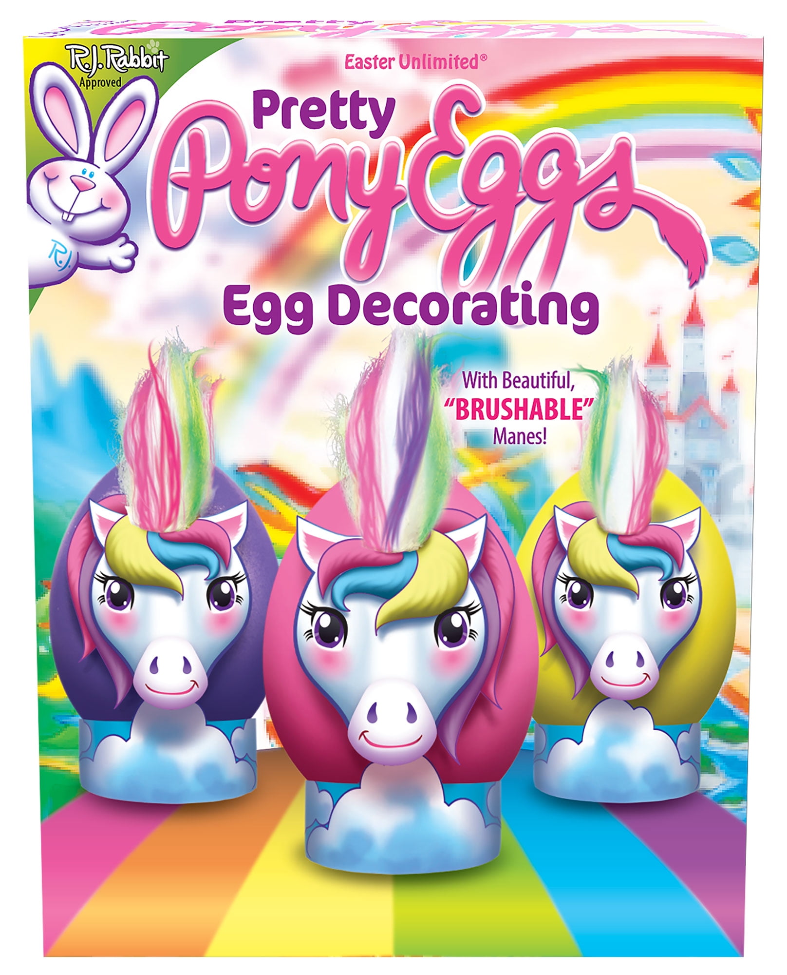 Easter Unlimited Pretty Pony Magical Unicorn Easter 65pc Egg Decorating Kit