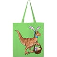 thumbnail image 1 of Inktastic Easter Velociraptor with Bunny Ears Tote Bag, 1 of 4