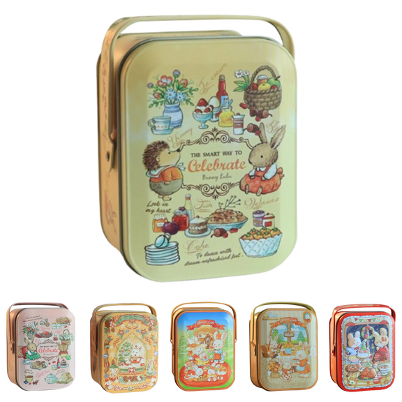Easter Vintage Cookie Tin Cookie Jar Decorative Tins With Lids Premium Cookie Storage Container With Retro Design For Easter