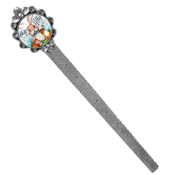 Easter Vintage Silver Lace-Edged Bookmark: Gift for Readers and Book Lovers