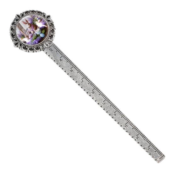 Easter Vintage Silver Lace-Edged Bookmark: a Gift for Readers and Book Lovers