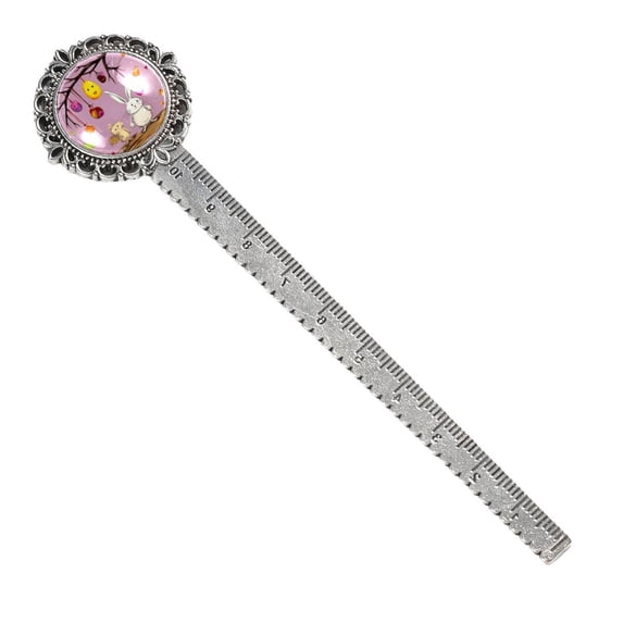 Easter Vintage Silver Lace-Edged Bookmark: a Gift for Readers and Book Lovers