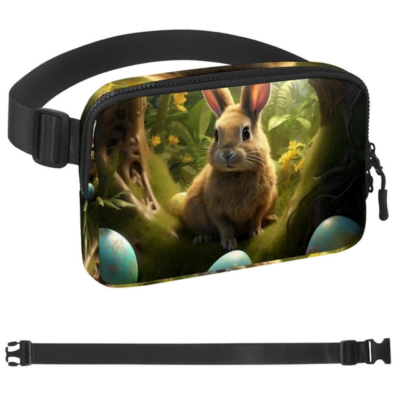 Easter Waist Fanny Pack-Travel Bag Fanny Pack For Women & Men Cute Waist Bag, Hiking Travel Camp Running, Strap Extension, Easy Carry Any Phone, Passport, Wallet