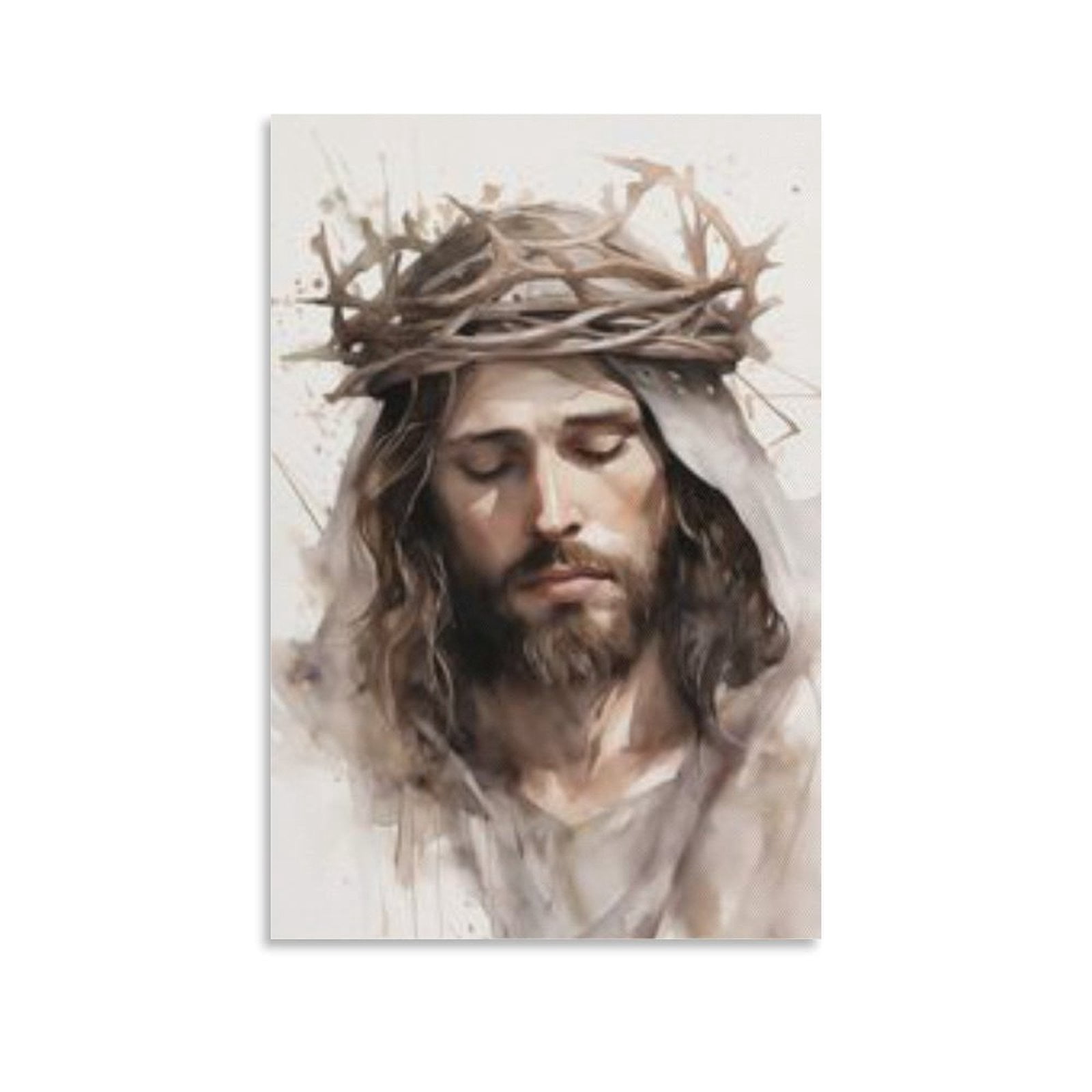 Easter Wall Decoration Art Jesus Christ Wearing Crown of Thorns Poster ...