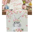 thumbnail image 1 of Easter Watercolor Rabbit Cherry Blossom Table Runner Wedding Decors for Dining Table Decoration Table Cover, 1 of 6