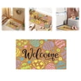 thumbnail image 1 of Easter Welcome Coir Doormat, 18x30 Inch Colorful Easter Egg Pattern Front Door Mat, Non-Slip Outdoor Indoor Entryway Rug for Spring Holiday, Porch, Patio, and Home Decor, 1 of 8