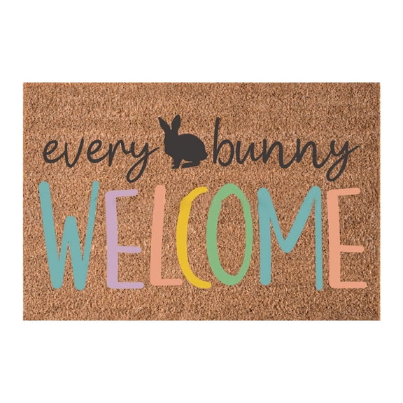 Easter Welcome Doormat Indoor Easter Doormat Easter Eggs Outdoor Mat Non Slip Front Porch Rug For Home Entrance Decoration