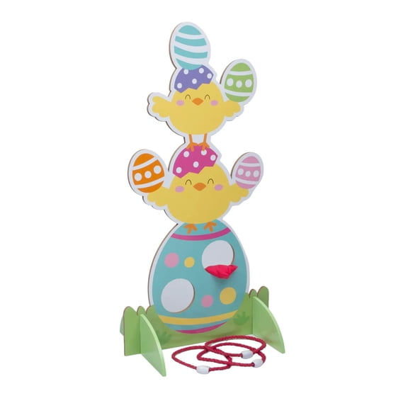 Easter Whimsy Combo Bean Bag & Ring Toss Game for 2 Players - 15 Pc.