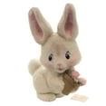 thumbnail image 1 of Easter White Bunny Holding Flower Pot Rabbit Roses Tj9497, 1 of 3