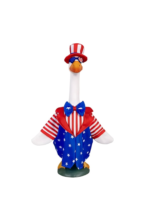 Easter White Goose Porch Decor - Outdoor Yard Ornament, Balcony & Doorway Accent, Festive Holiday Piece, Durable Outdoor Material, Suitable for Garden & Porch Displays, Easter Home Decor, 1pc