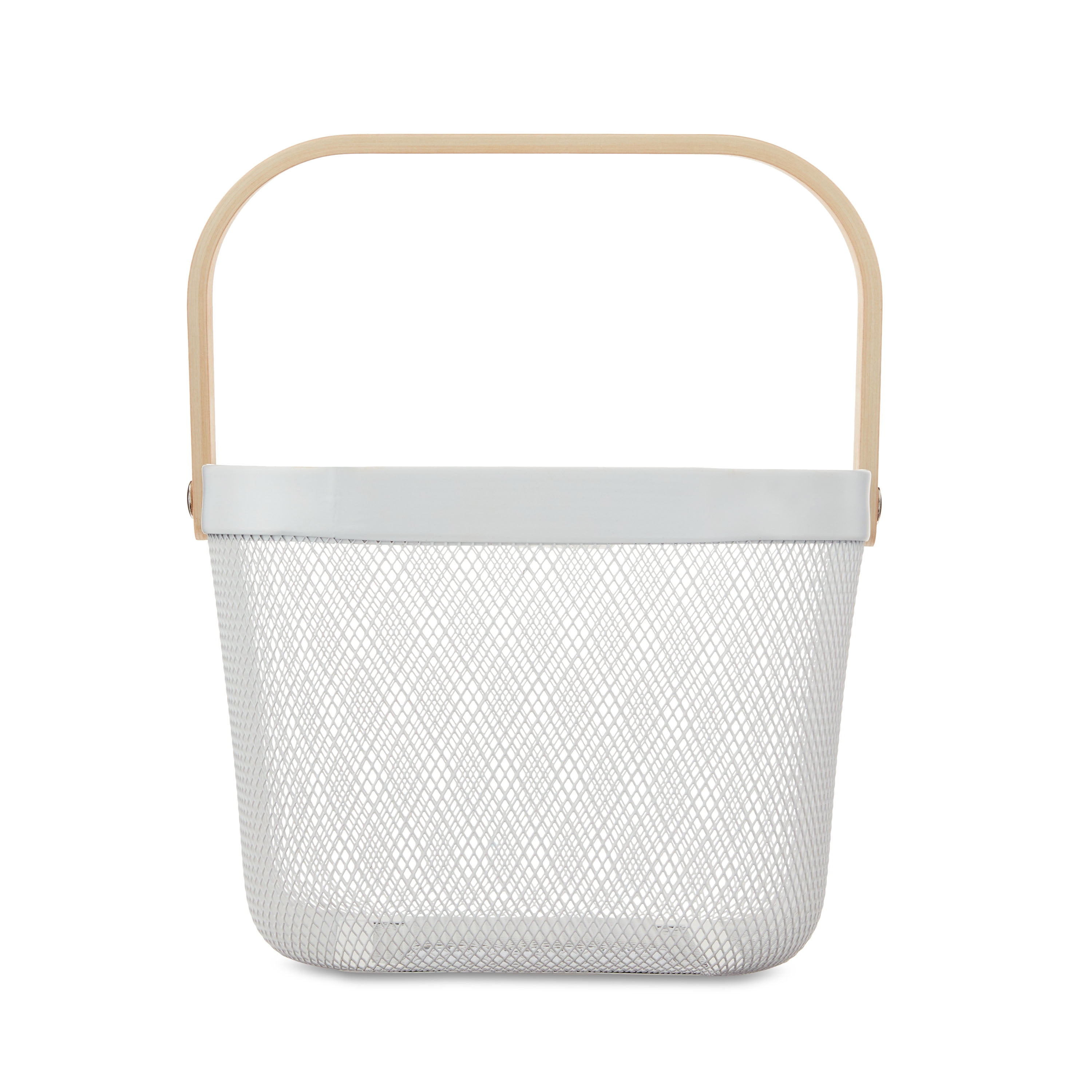 Easter White Mesh Basket, 9.45 in x 9.84 in x 7 in, by Way To Celebrate