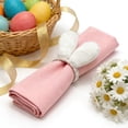 thumbnail image 1 of Easter White Western Style Easter Napkin Rings With B 100%Polyester Supplies, Including Rabbit napkin clip x2, Perfect for Family Gathering and Holiday Gift, 1 of 7