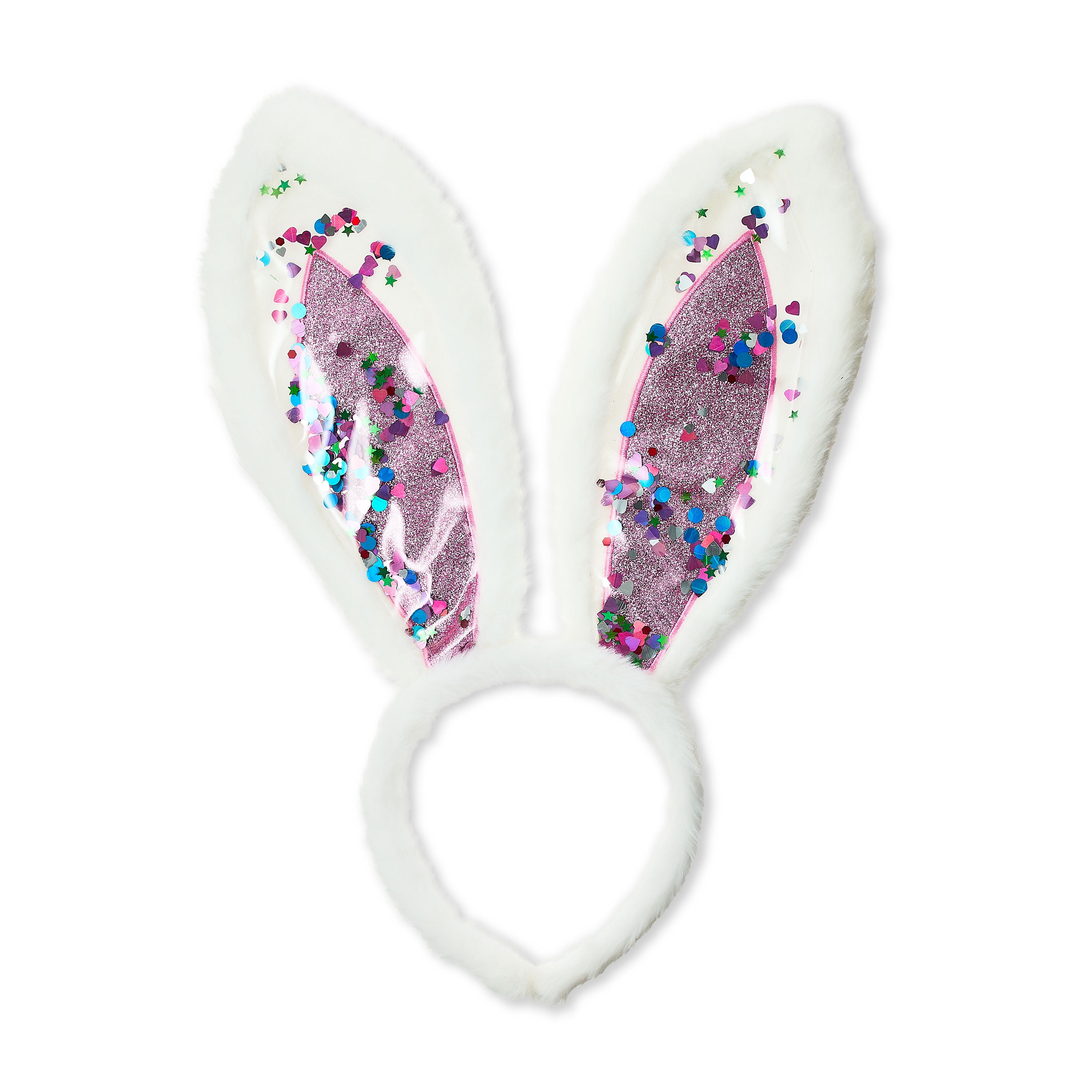 Easter White and Pink Bunny Ears Headband, by Way To Celebrate
