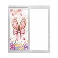 thumbnail image 1 of Easter Window Privacy Film, Spring Rabbit Ear Colorful Eggs Love Flowers Static Cling UV Sun Blocking Tint Film Heat Control Windows Films for Bedroom Bathroom, Window Stickers 17.7"x39.3", 1 of 7