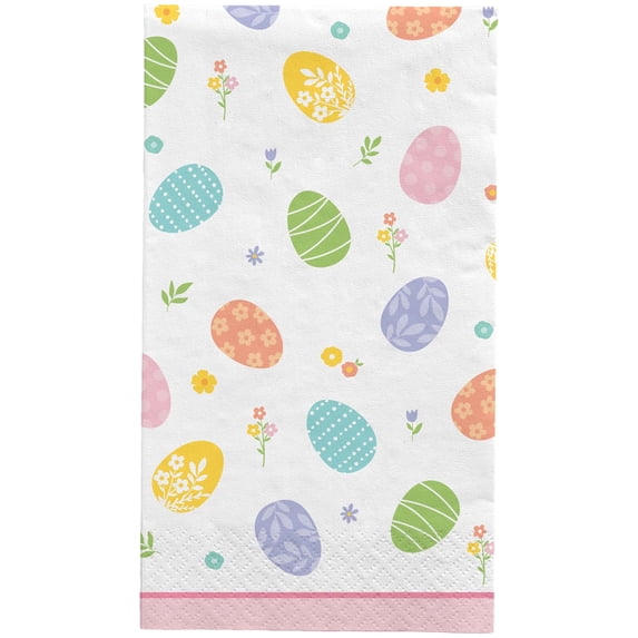 Easter Wishes Bunny Rabbit Spring Holiday Theme Party Paper Napkins Guest Towels