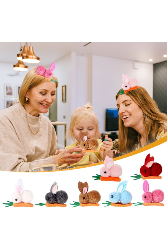 Easter Women Hairpin Mini Carrot Hair Clip, Cute Bunny Carrot Hairpin for Children Easter Gifts Party Costume Accessories, HAODEJW, White