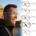 thumbnail image 1 of Easter Women's Blue Light Blocking Bifocal Reading Glasses Portable Fashion Lightweight Readers for Home Office Reading Computer Screen Eye Protection Mothers Day Gifts Wear, Black-C, 1 of 5