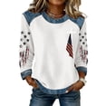 thumbnail image 1 of Easter Women's Christian Shirts Jesus Cross Graphic Printed Faith Sweatshirt Oversize Patriotic Tops Casual Crewneck Pullover, 1 of 4