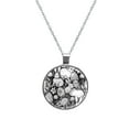 thumbnail image 1 of Easter Women's Glass Circular Pendant Necklace, 1 of 5