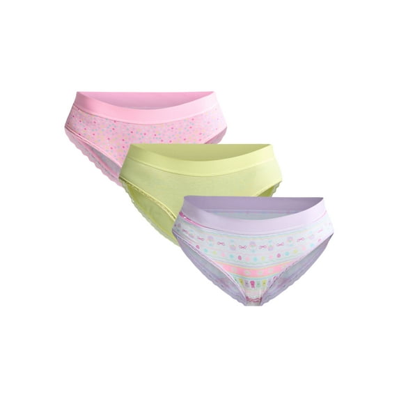 Easter Women's Hipster Panties with Lace Trim from Way to Celebrate, 3-Pack, Sizes S-XXL