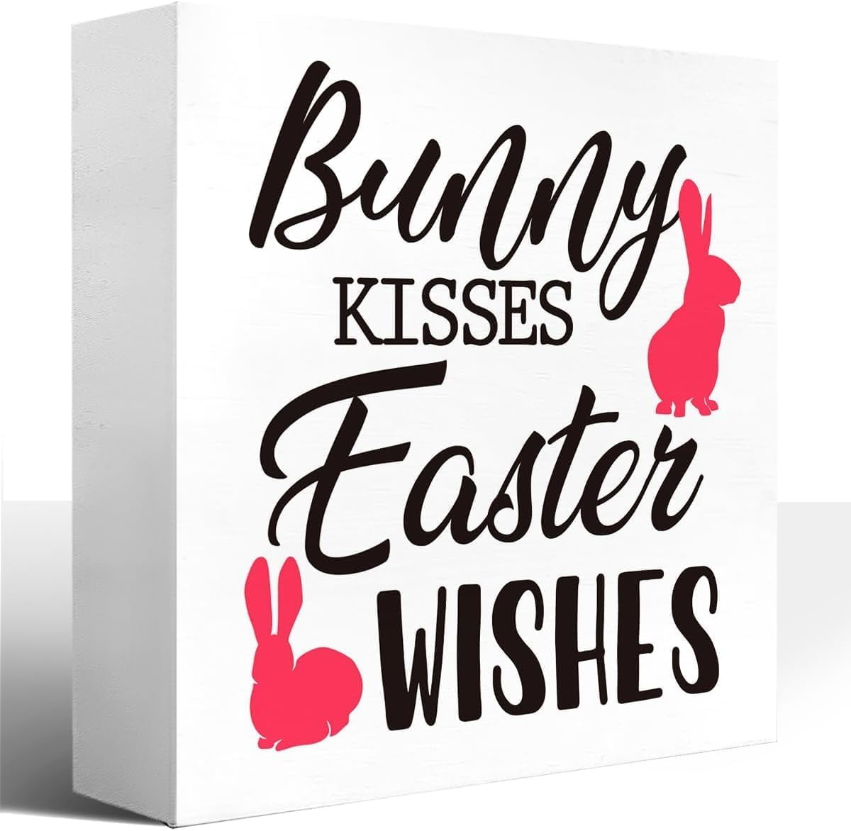 Easter Wood Box Sign,Funny Easter Tray Decor,Easter Day Desk Decor