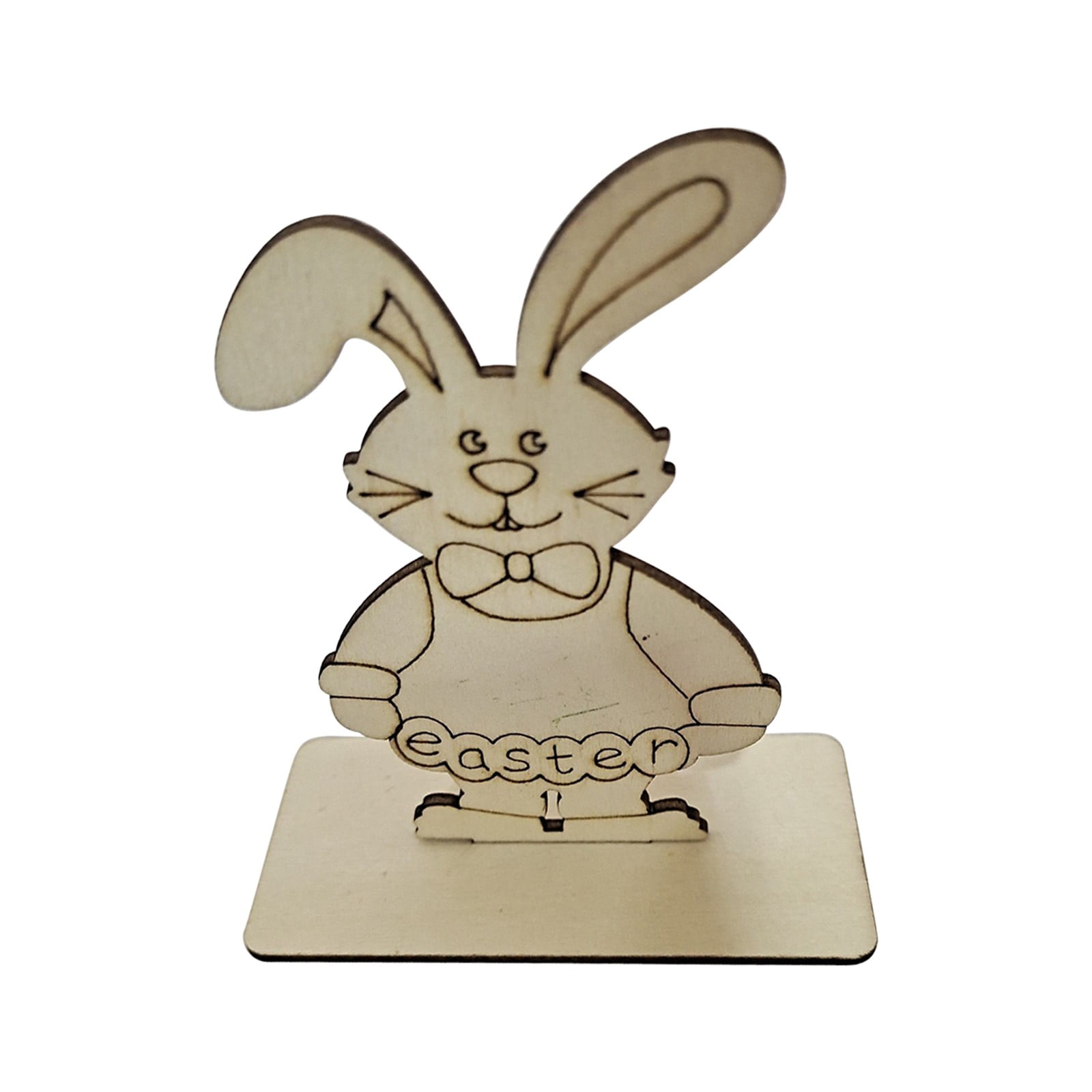 Easter Wooden Bunny Cutouts Unfinished Wooden Bunny Cutout Easter ...