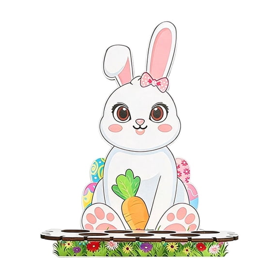 Easter Wooden Display Shelf – Rustic Spring Party Decor for Centerpieces, Treats & Holiday Table Accents – Farmhouse Home Décor