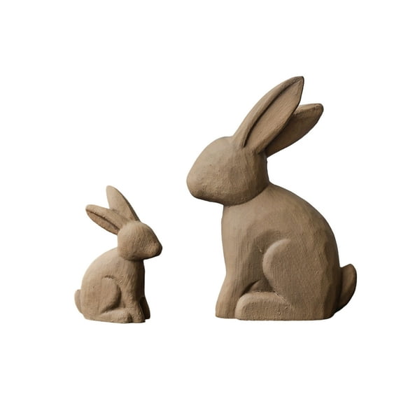 Easter Wooden Figurine Set, Versatile Home Decor For Living Room Bedroom Kitchen, Ideal For Easter Parties Church Events Photography Studios, Perfect Gift For Home Decor