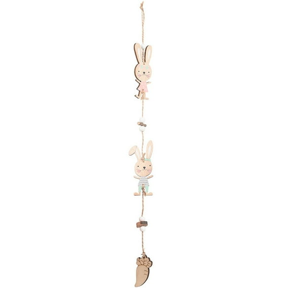 Easter Wooden Hanging Pendant Ornament For Festive Home Room And Miniature Giving