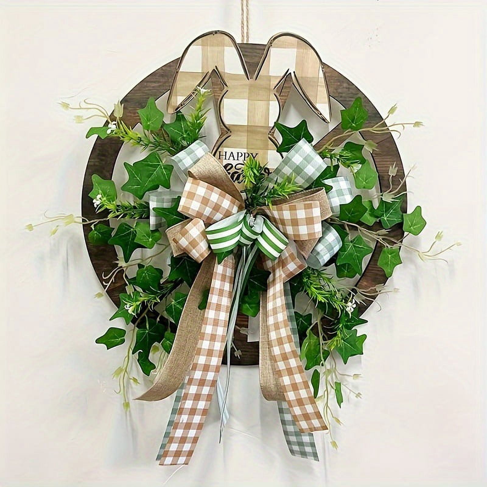 Glitzhome Easter Wooden Hanging Sign, 11.75"D Round 9 thumbnail image