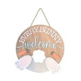 Easter Wooden Listing Bunny Logo For The Front Door Spring Home