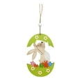 thumbnail image 1 of Easter Wooden Rabbit Heart Charm Festive Hanging Ornament for Home Spring Holiday Easter Decoration, 1 of 5