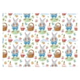 thumbnail image 1 of Easter Wrapping Paper Bunny Eggs Spring Holiday Gift Wrap Sheets, Easter Wrapping Paper with Hand-Painted Egg & Bunny Design, Foldable Sheets for Holiday Gift Baskets Boxes (20X28 Inch), C, 1 of 8