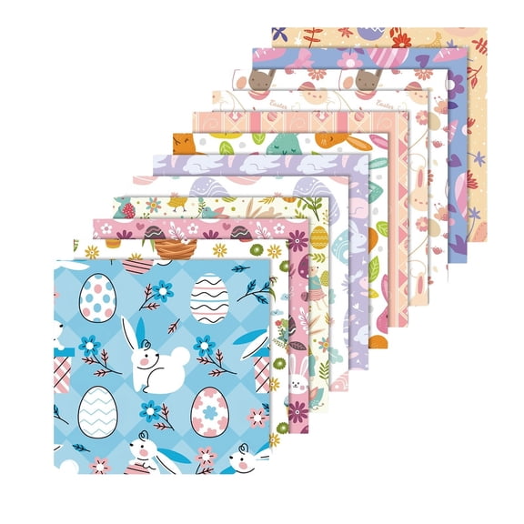 Easter Wrapping Paper for Kids, Easter decorations, Gift Wrapping Supplies, Card Making Supplies, Scrapbook Supplies, Crafting Supplies, decorative Paper, Scrapbook Paper Pad, 12