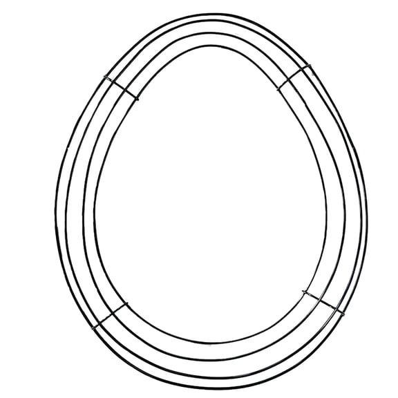 Easter Wreath Bunny Wire Wreath Form Garden Bunny Shaped Form Frame for Easter DIY Craft Rabbit Decor Project Indoor Outdoor Holiday Door Porch Hanging Decor