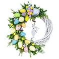 thumbnail image 1 of Easter Wreath Flat Printing Egg Garland Pendant with Hanging Rabbit Decoration Home Decor, 1 of 7
