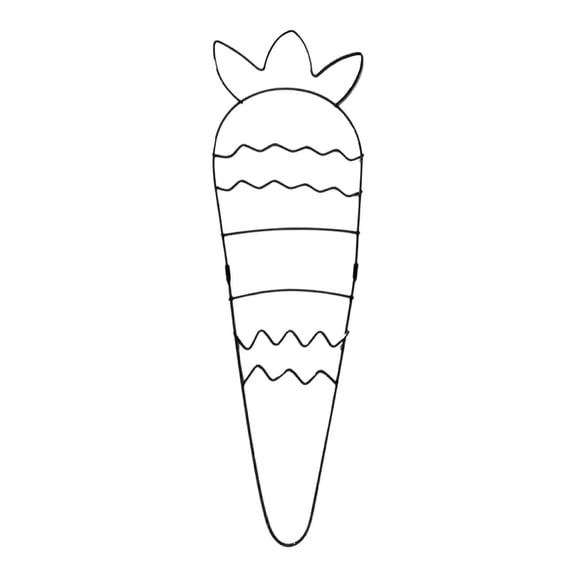 Easter Wreath Form, Bunny/Carrot Wire Wreath Frame, Easter DIY Craft Project, Indoor Outdoor Holiday Hanging Decor