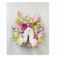 thumbnail image 1 of Easter Wreath with Colorful Eggs for Front Door Fake Flower Garland Wall Decor Holiday Decoration Spring Hanging Ornament, 1 of 2