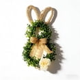 thumbnail image 1 of Easter Wreaths 20in Spring Easter Wreaths For Front Door Easter Bunny Rabbit Rattan Wreath White Rose, 1 of 5