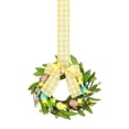 thumbnail image 1 of Easter Wreaths With Lights Small Wreaths For Front Door Kitchen Cabinet Artificial Egg Sign With Lights Ribbon Bow For Window Table Farmhouse Decor, 1 of 9