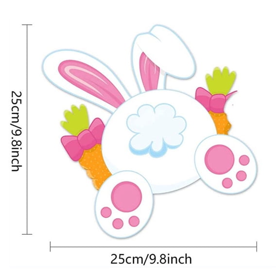 Easter Yard Signs Decorations, Easter Fence Peeker Bunny Signs, for Garden Yard Fence Holiday Outdoor Decorations