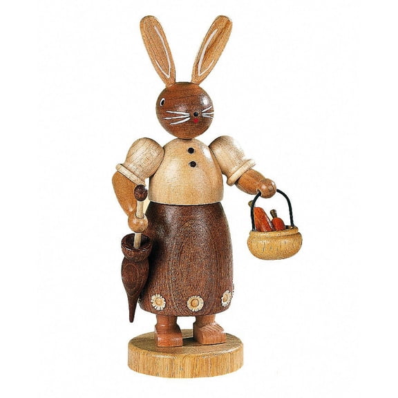 Easter bunny, female, height 18 cm / 7 inch, original Erzgebirge by Mller Seiffen