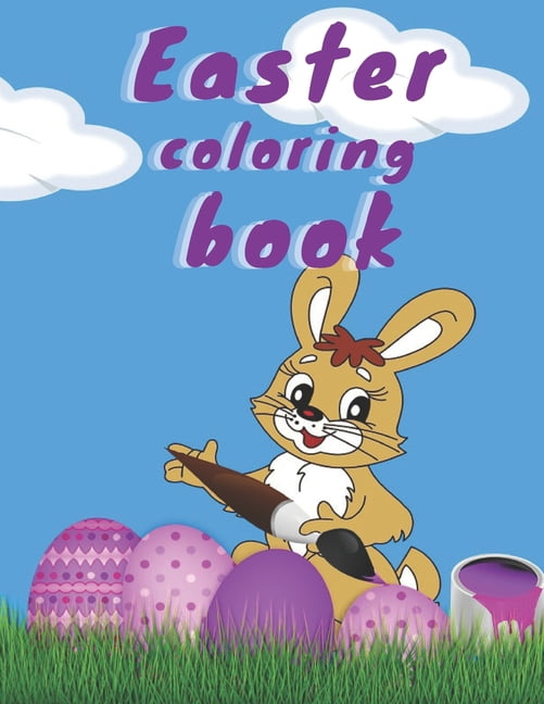 Easter coloring book: Easter Children's Coloring Book, (Paperback)